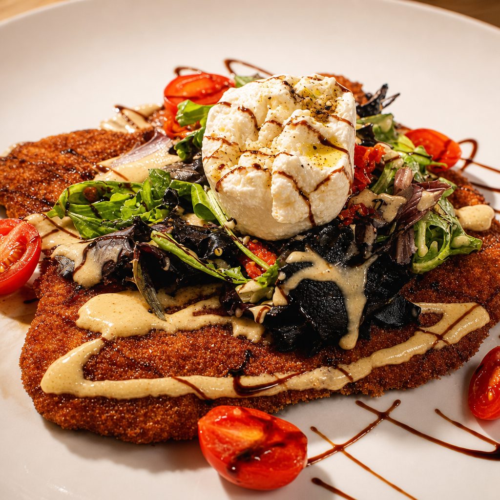 Veal Paillard Milanese Style.